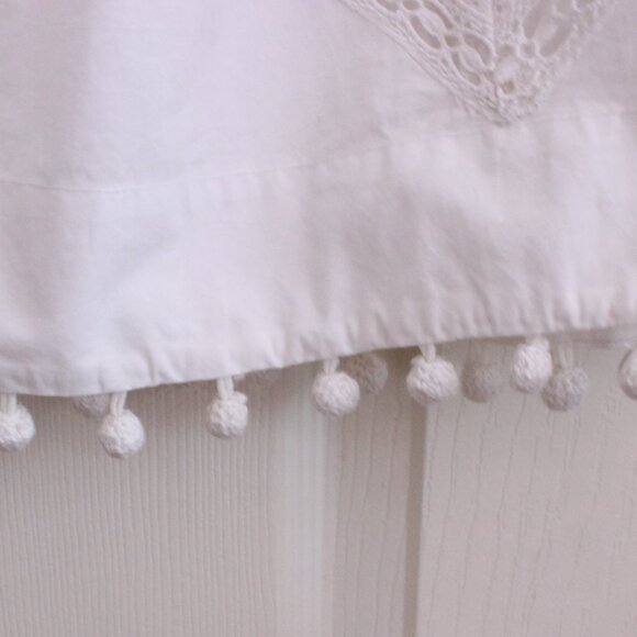 Rhode Malaya Cutwork Embroidered Cotton Midi Skirt In White Heart Eyelet - Picture 11 of 16